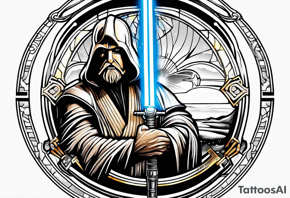 Star Wars Jedi logo tattoo idea