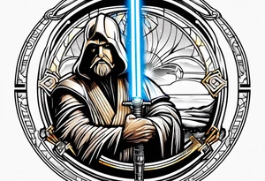 Star Wars Jedi logo tattoo idea
