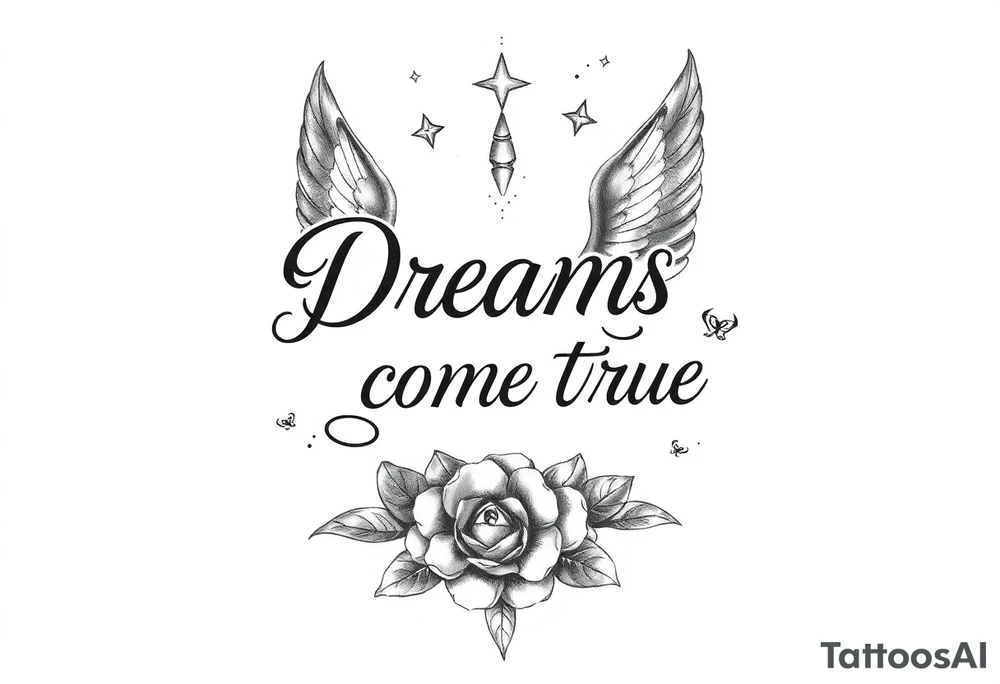 Dreams come true tattoo idea