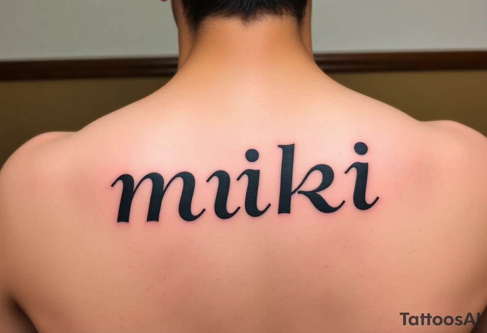 miki tattoo idea