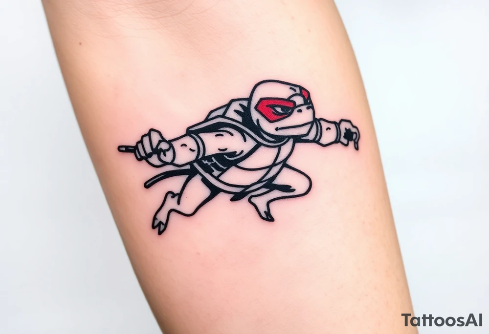 Flying ninja monkey turtle tattoo idea