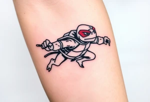Flying ninja monkey turtle tattoo idea