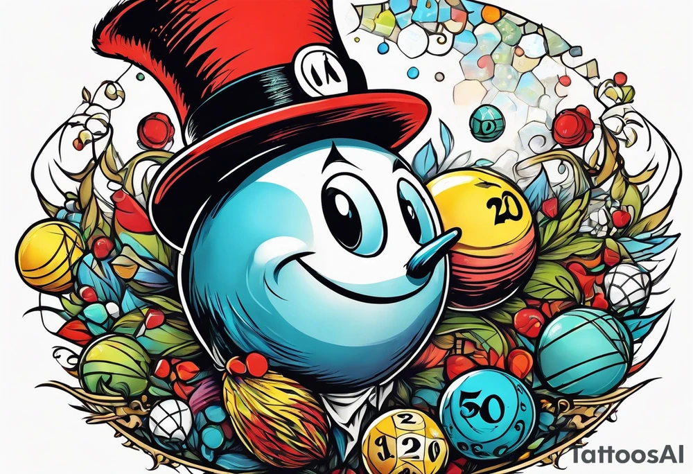 a twenty sided die tattoo idea