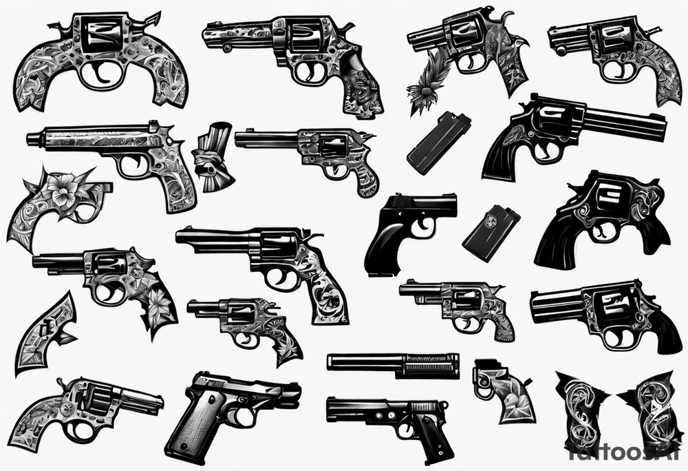guns tattoo idea