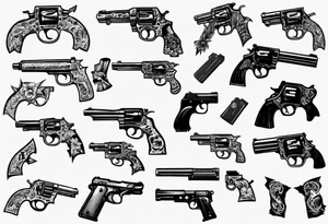 guns tattoo idea