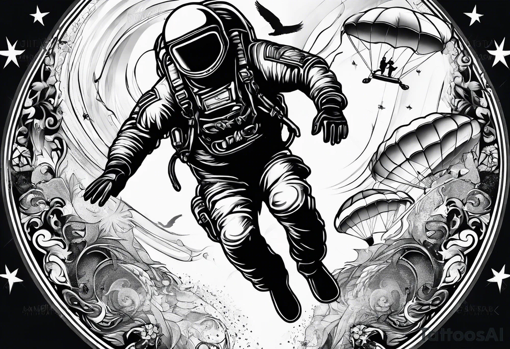 Skydiver tattoo idea