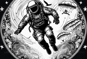 Skydiver tattoo idea