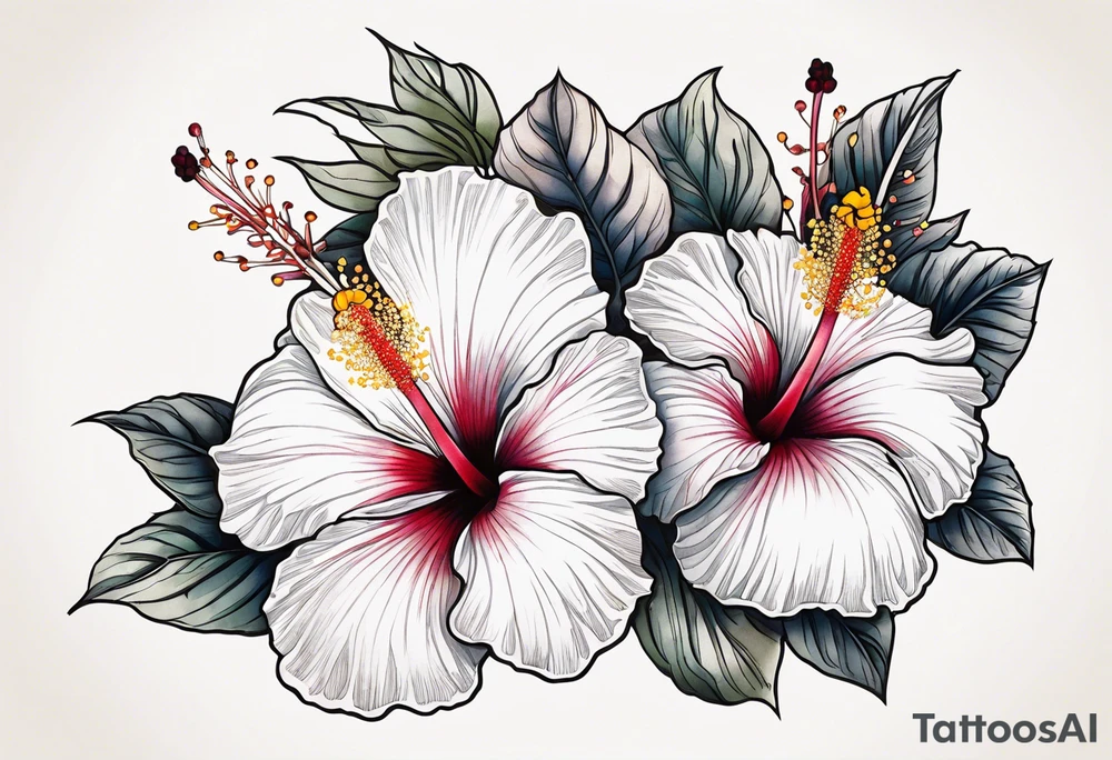 Hibiscus tattoo idea