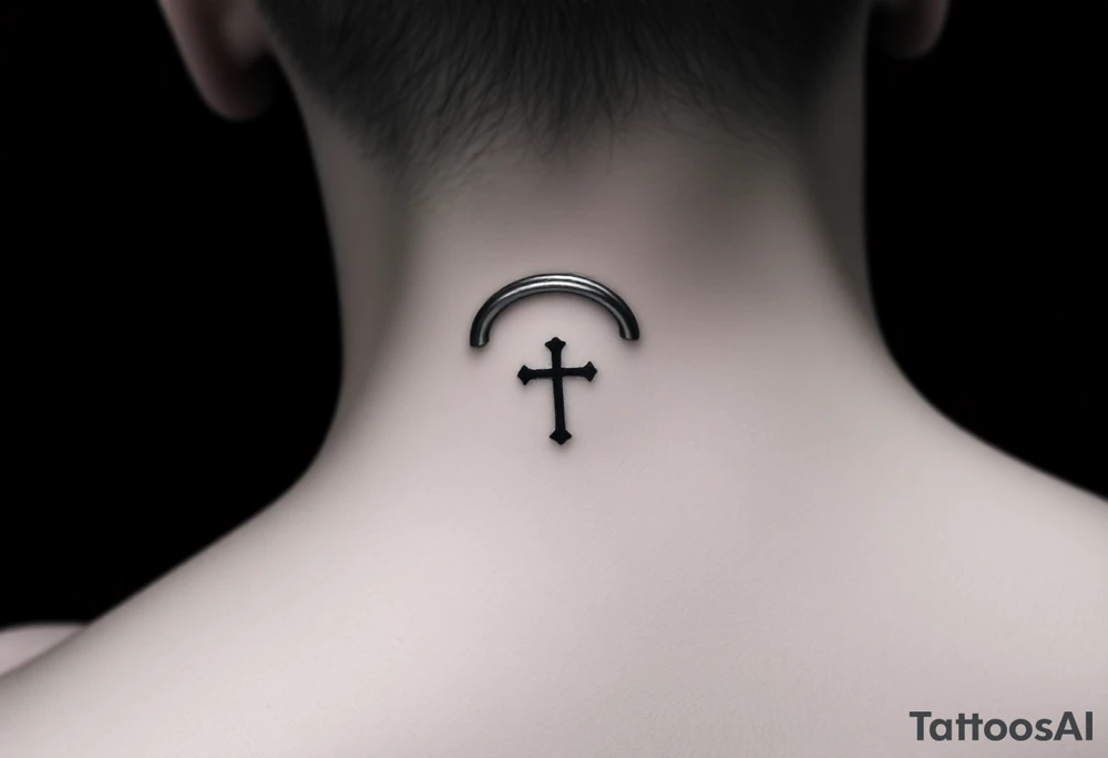 3 crosses side by side to form what looks like a ring on top of the 4th finger. elegant, simple.
Use simple t that are simple lines, like a micro tattoo. no complicated designs or lines tattoo idea