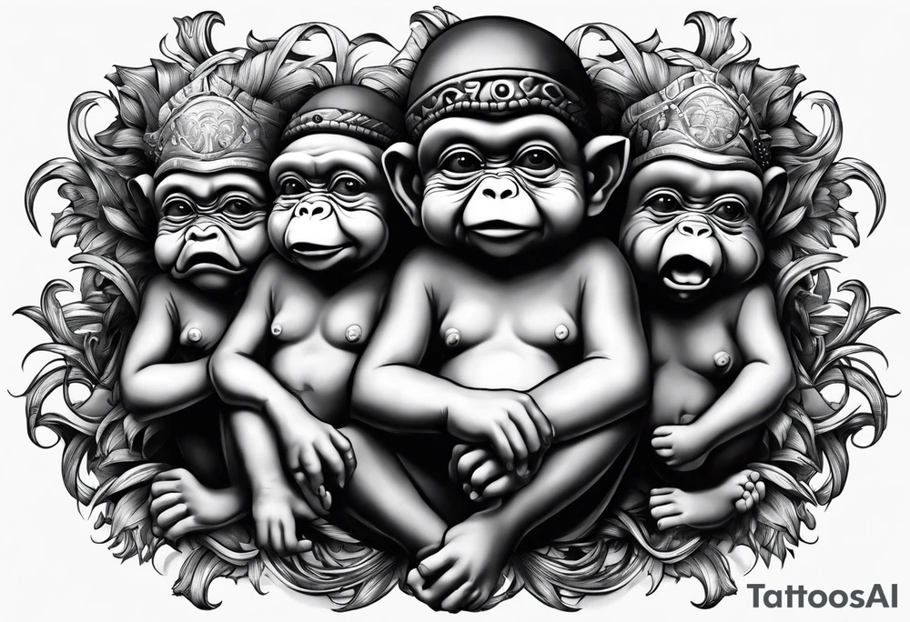 hear no evil, see no evil, speak no evil tattoo idea hear no evil, see no evil, speak no evil tattoo idea