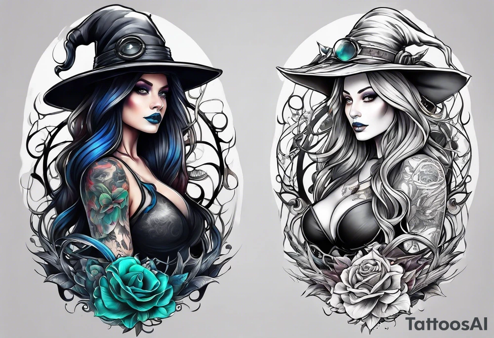 Witch tattoo idea