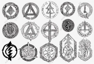 norse gods rune tattoo idea