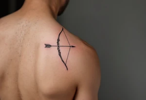 Bow and arrow arm tattoo idea