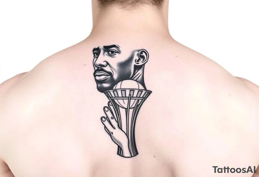 Kobe Bryant with trophy tattoo ideas tattoo idea
