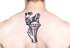 Kobe Bryant with trophy tattoo ideas tattoo idea