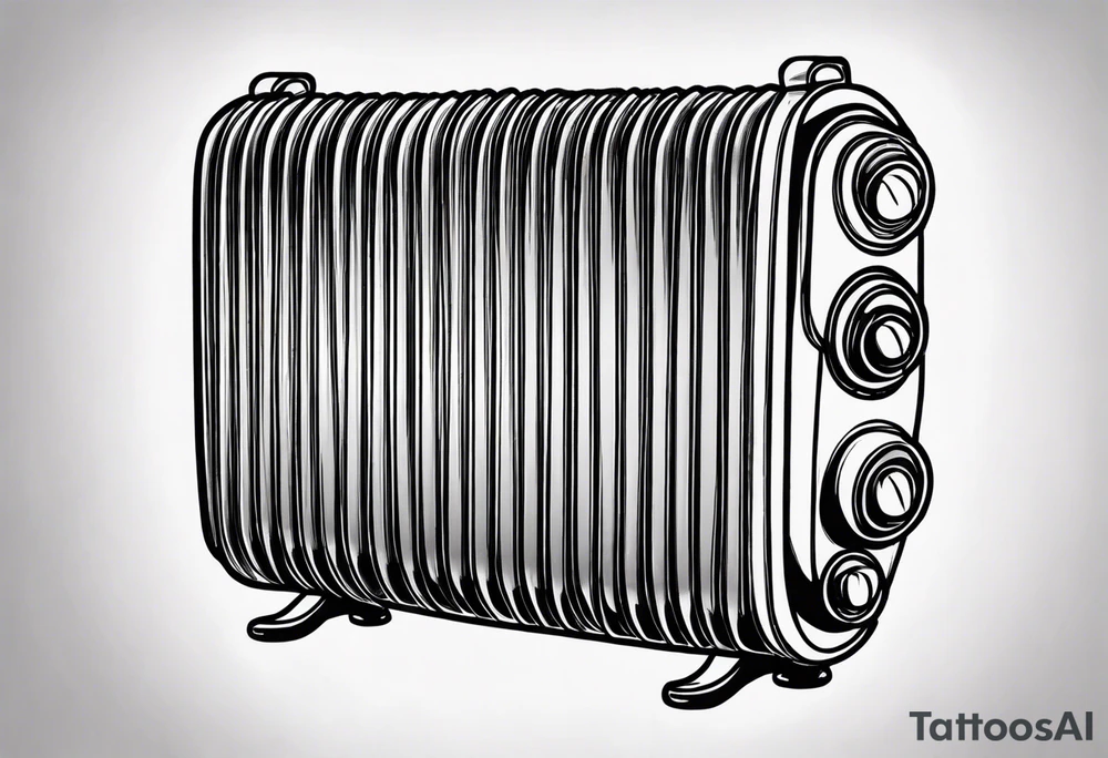 heating radiator tattoo idea