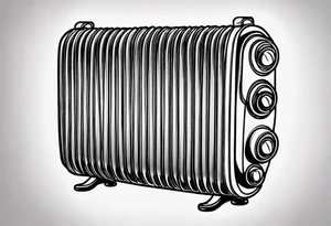 heating radiator tattoo idea