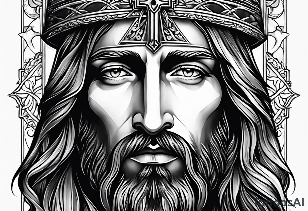 Jesus Christ, cross tattoo idea