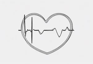 A small, delicate heartbeat line that subtly forms the letter "A," symbolizing that you both share the same name and a deep connection. tattoo idea