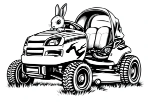 Speed dial from riding lawnmower turtle rabbit. tattoo idea
