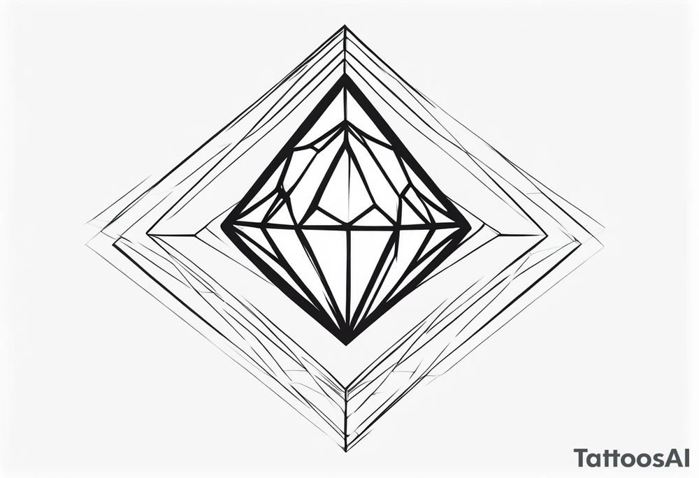 Diamond suit tattoo idea