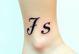 J and s letters tattoo idea