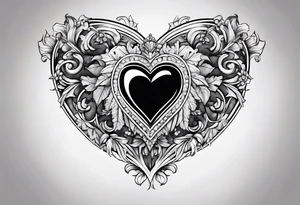 stone heart tattoo idea