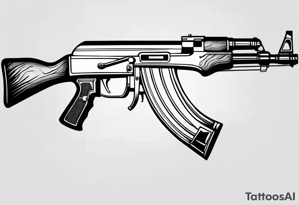 ak 47 tattoo idea