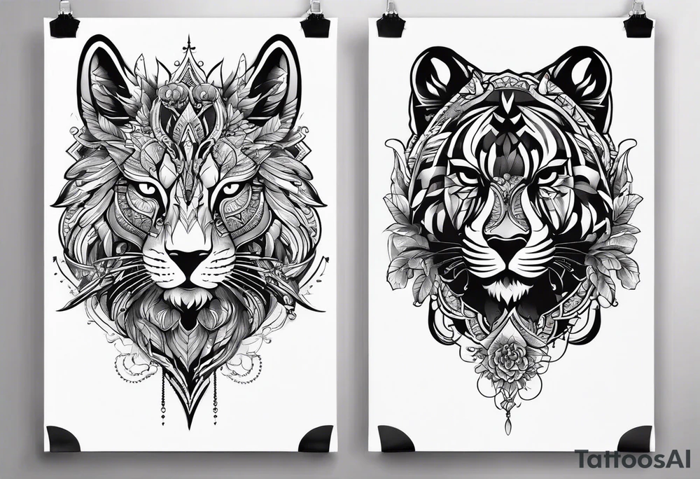 маска они с цветами tattoo idea