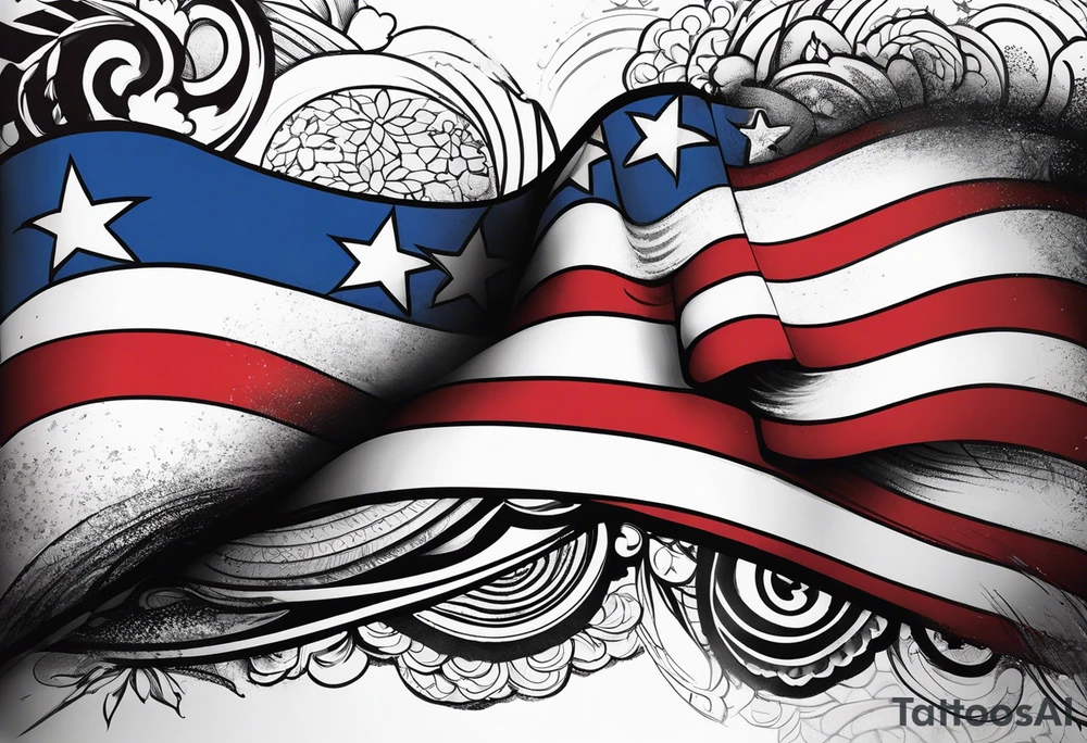 Puerto Rican flag tattoo idea