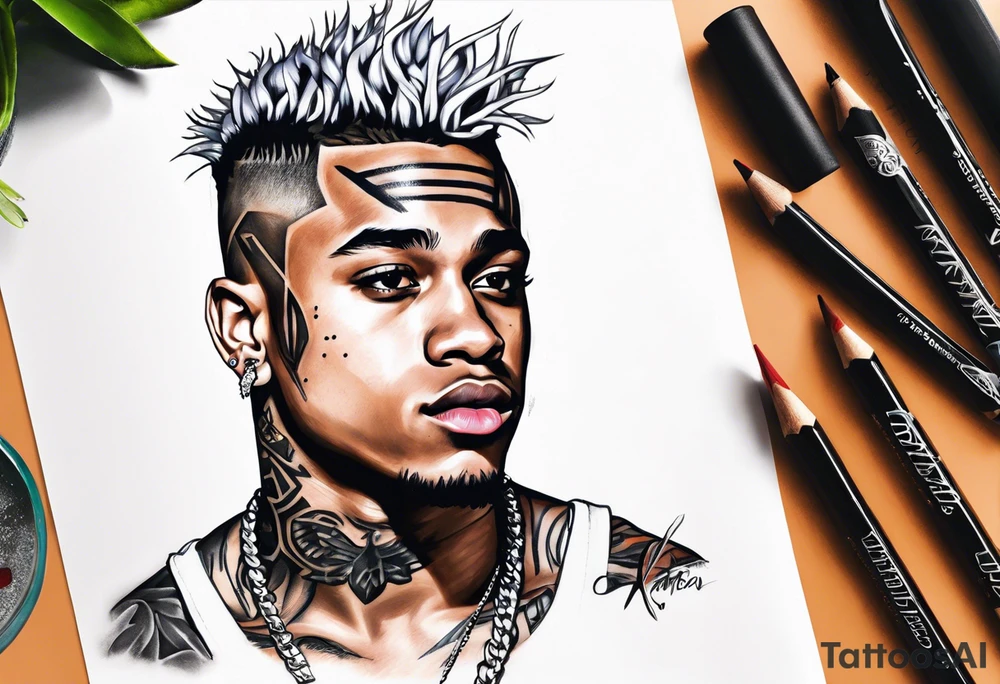 Xxxtentacion tattoo idea