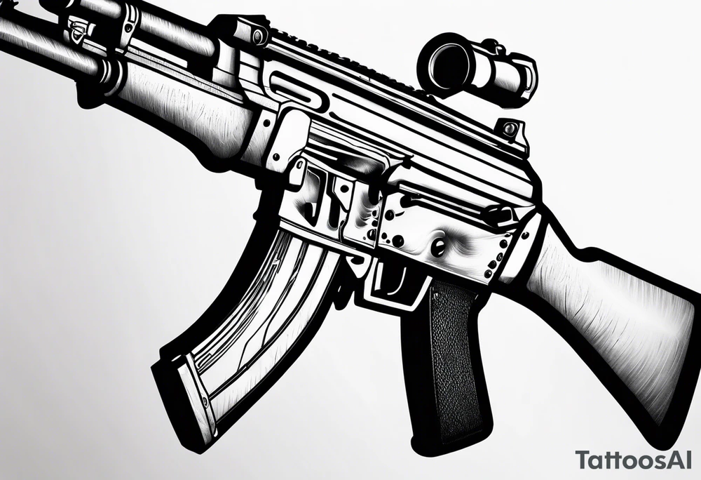 ak 47 tattoo idea