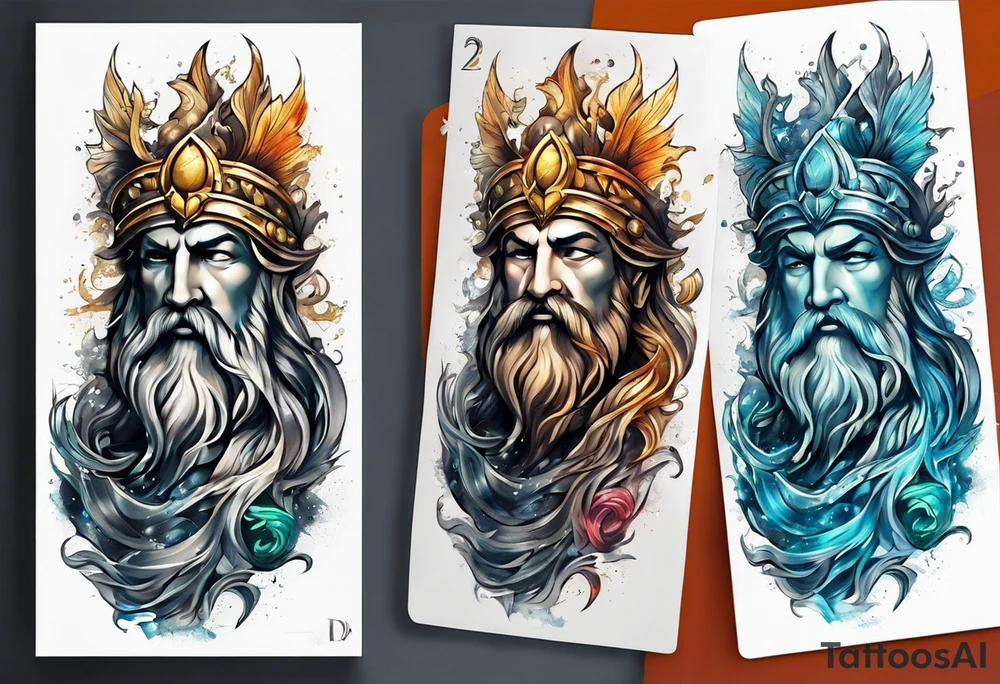 Poseidon tattoo idea