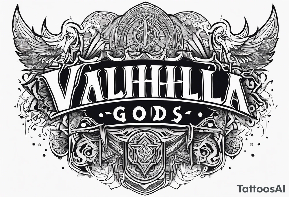 Valhalla gods tattoo idea
