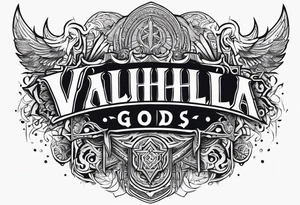 Valhalla gods tattoo idea
