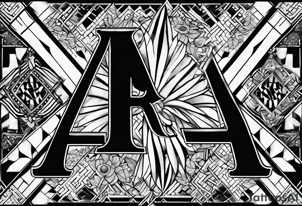Scrabble tile with the letter R and number 14 tattoo idea
