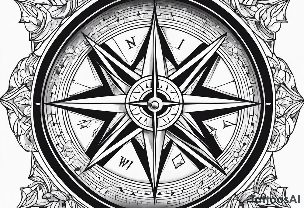 Compass tattoo idea