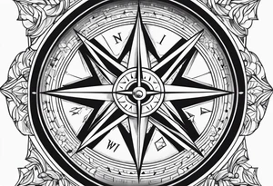 Compass tattoo idea