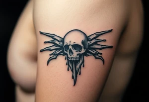 Ripped soul drowned in sorrow because of who they became tattoo idea