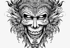 ghost face from scream tattoo idea