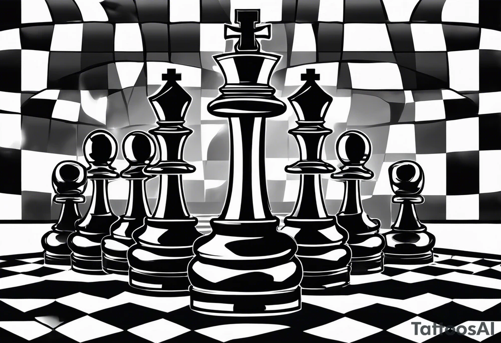 Chess board tattoo idea