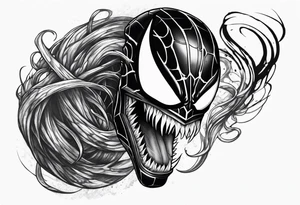 venom symbiote  merged with thor tattoo idea