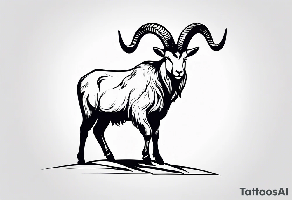 Steinbock mit Schrotflinte tattoo idea