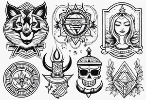 Traditional tattoo flash tattoo idea