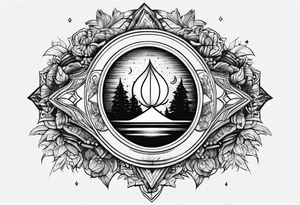 Night light tattoo idea