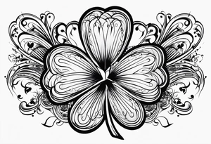 4 leaf clover tattoo idea