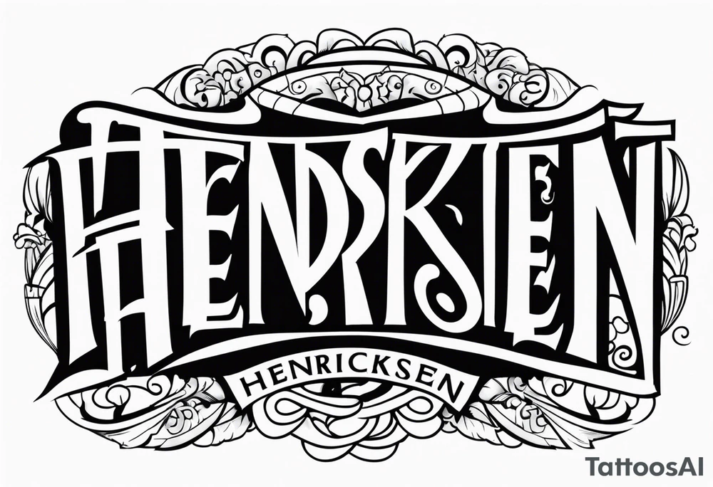 Hendricksen tattoo idea