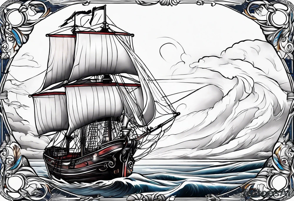 Nautical, faith, patriotic tattoo idea