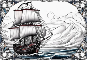 Nautical, faith, patriotic tattoo idea