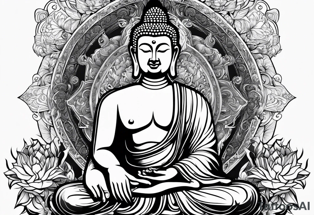 buddha, Jesus tattoo idea